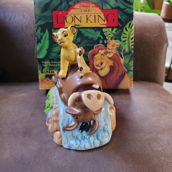 Pumbaa Simba Timon Music Box The Lion King Disney Hakuna Matata 1994 Schmid - Picture 1 of 6